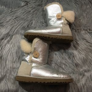 Ugg Bailey Button Mirage Metallic Shearling Boots